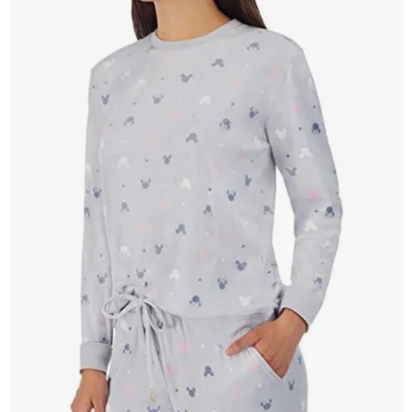 Disney Mickey & Minnie Silky Stretch Fleece 2PC Pajama - Picture 3 of 5